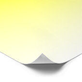 Poster Dégradé jaune à blanc (Coin)