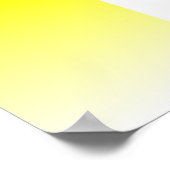 Poster Dégradé jaune à blanc (Coin)