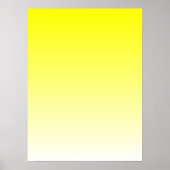 Poster Dégradé jaune à blanc (Devant)