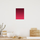 Poster Dégradé Magenta - clair à profond | Humeurs saison (Cuisine)
