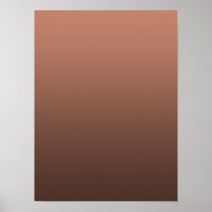 Poster Dégradé Mocha - foncé à clair Humeurs saisonnièr