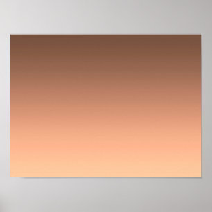 Poster Dégradé pêche - clair à profond Humeurs saisonni
