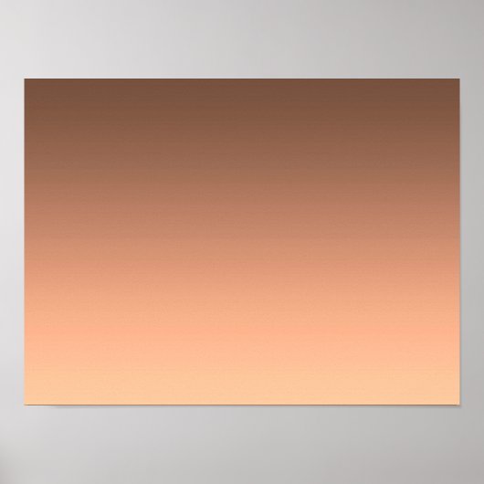 Poster Dégradé pêche - clair à profond | Humeurs saisonni (Devant)