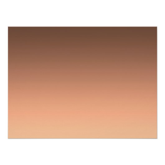 Poster Dégradé pêche - clair à profond | Humeurs saisonni (Devant)