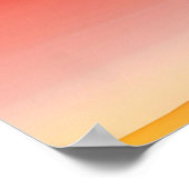 Poster Dégradé radiant - Art de transition couleur intens (Coin)