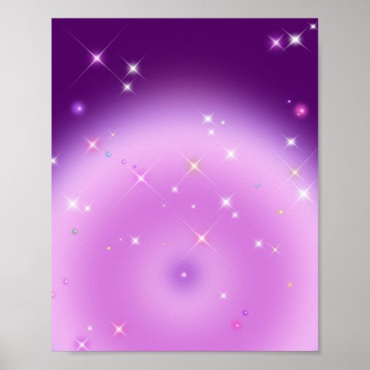 Poster Dégradé Relaxant Aura Améthyste (Devant)
