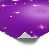 Poster Dégradé Relaxant Aura Violet (Coin)