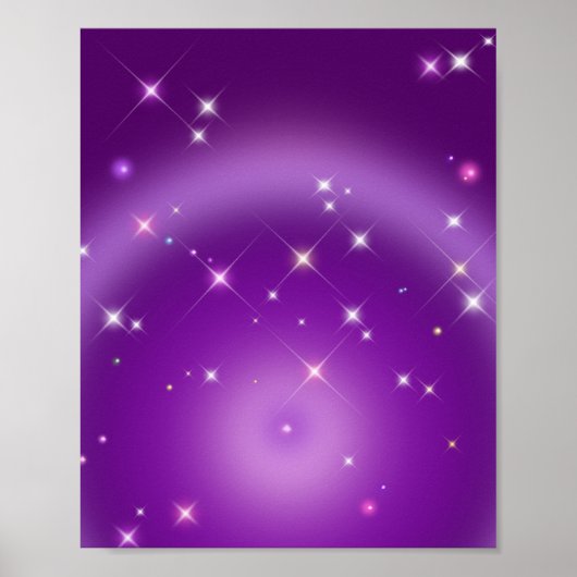 Poster Dégradé Relaxant Aura Violet (Devant)