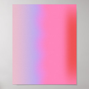 Poster Dégradé rose