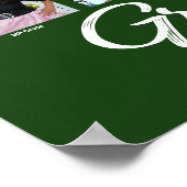 Poster Dégradé vert K–12 Script Collage photo Moderne (Coin)