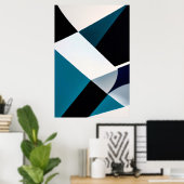 Poster Dégradés Géométriques (Bureau à domicile)