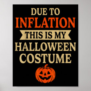 Poster Déguisement couple drôle d'inflation pour Hallowee