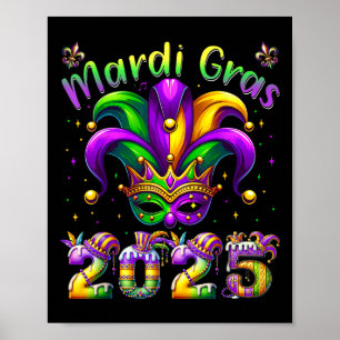 Poster Déguisement de bouffon Mardi Gras 2025 Enfants Fil