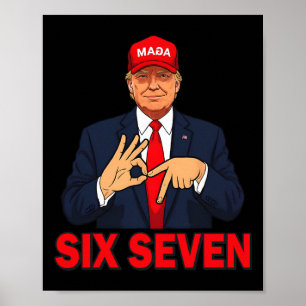 Poster Déguisement de drôle de Trump 67 Meme Six Sept Noë