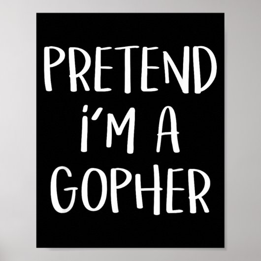 Poster Déguisement de Gopher drôle pour soirée d'Hallowee (Devant)