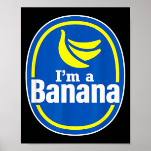Poster Déguisement d'Halloween de banane drôle pour faire