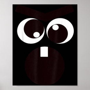 Poster Déguisement d'Halloween pour enfants avec visage d