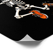 Poster Déguisement d'Halloween squelette de ballon de foo (Coin)