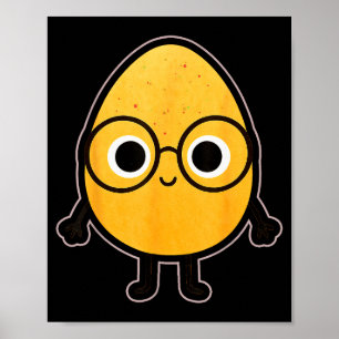 Poster Déguisement drôle de professeur oeuf de Pâques int