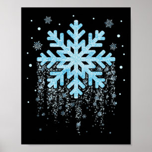 Poster Déguisement Flocon de Neige Hiver Noël Corresponda