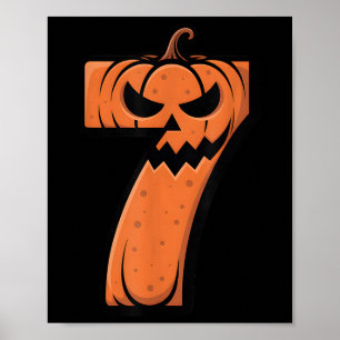 Poster Déguisement Halloween drôle 6 7 Mème 67 Halloween