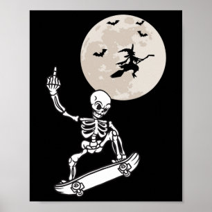 Poster Déguisement Halloween Garçon Skateboard Skateboard