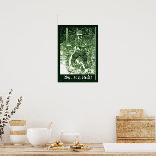 Poster déguiser et tromper (Cuisine)