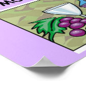 Poster dégustation de vin (Coin)