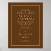 Poster Dégustation de vin sur mesure Imprimer - Décor mai (Devant)