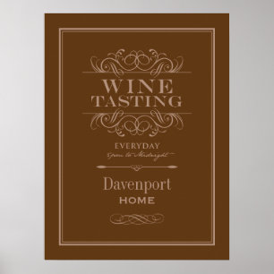 Poster Dégustation de vin sur mesure Imprimer - Décor mai