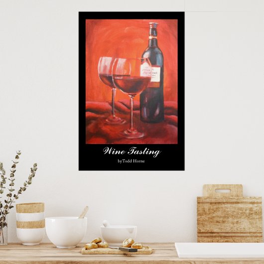 Poster Dégustation de vins 03 (Cuisine)