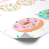 Poster Dégustez Un Peu De Nourriture Pink Donut Sprinkt P (Coin)