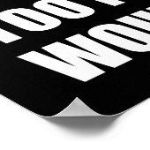 Poster Dehors - Trop de gens. Ne recommanderait pas (Coin)