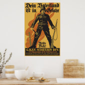 Poster Dein Vaterland ist à Gefahr (Cuisine)