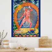 Poster Déité bouddhiste tibétaine de Vajrayogini (Cuisine)