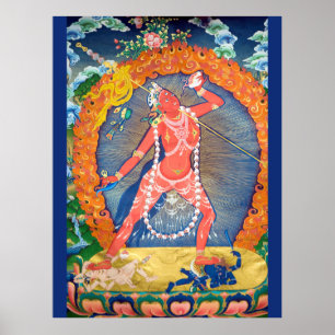 Poster Déité bouddhiste tibétaine Vajrayogini