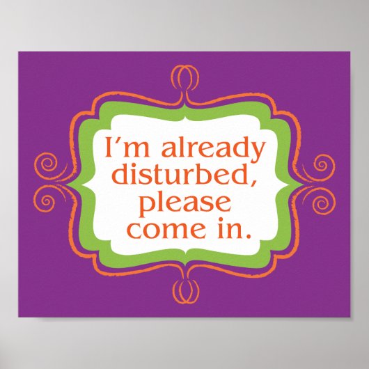 Poster Déjà Perturbé, S'Il Vous Plaît Connectez-Vous (Devant)