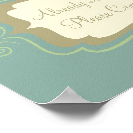 Poster Déjà Perturbé, S'Il Vous Plaît Connectez-Vous (Coin)