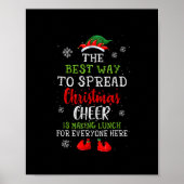 Poster Déjeuner dame Noël Joyeux Noël Noël Noël Noël Noël (Devant)