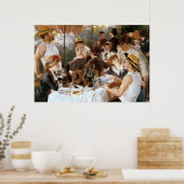 Poster "Déjeuner de la fête nautique" de Renoir (Cuisine)