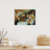 Poster Déjeuner de la fête nautique par Pierre Renoir (Cuisine)