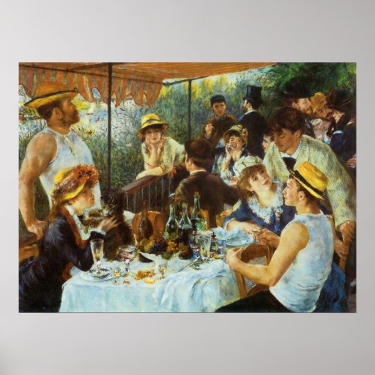 Poster Déjeuner de la fête nautique par Pierre Renoir (Devant)