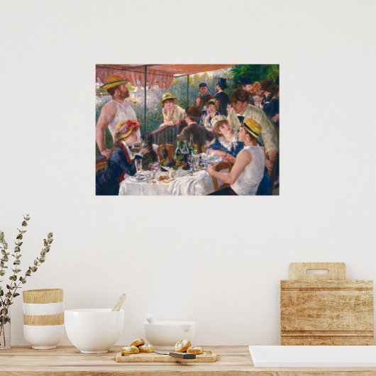 Poster Déjeuner de la fête nautique par Renoir (Cuisine)