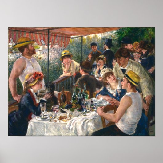 Poster Déjeuner de la fête nautique | Renoir | (Devant)