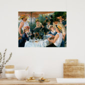 Poster Déjeuner de Renoir de la fête nautique (1881) (Cuisine)