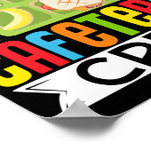 Poster Déjeuner Lady Support Votre Cafétéria Locale Crew (Coin)