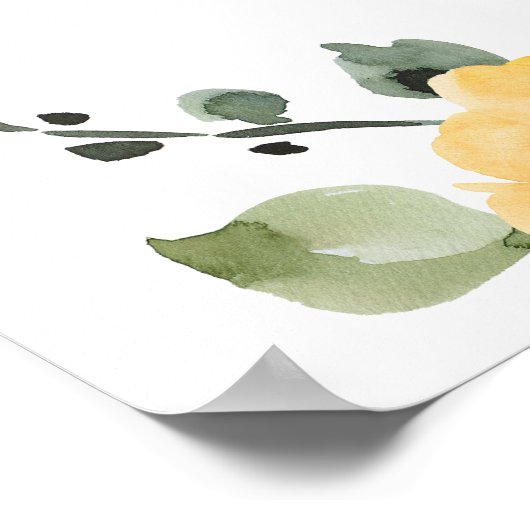 Poster Déjeuner nuptial rose vif (Coin)