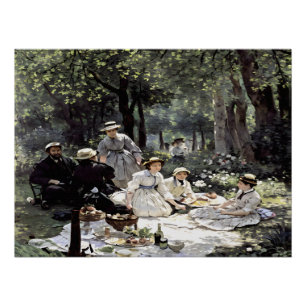 Poster Déjeuner sur l'herbe