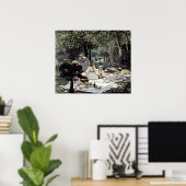 Poster Déjeuner sur l'herbe (Bureau à domicile)