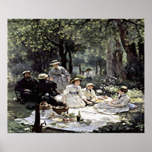 Poster Déjeuner sur l'herbe